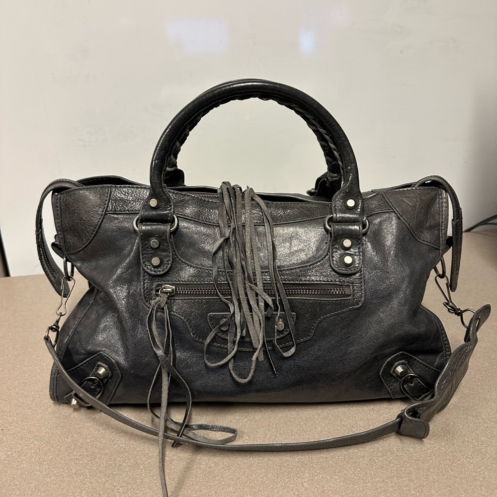 Balenciaga City leather
